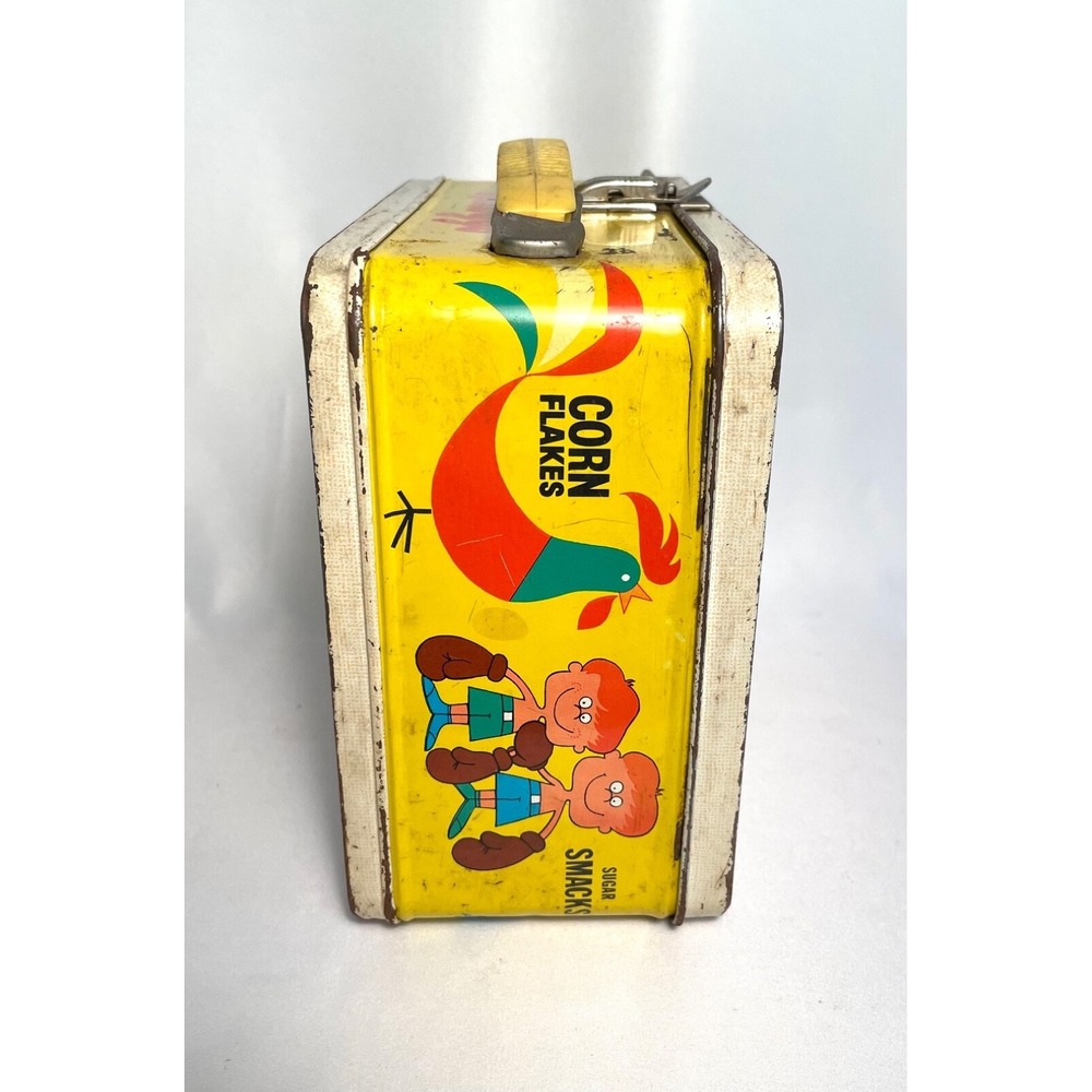 Kelloggs Cereal Frosted Flakes Rice Krispies Lunchbox Aladdin Vintage 1969 USA - Picture 4 of 8